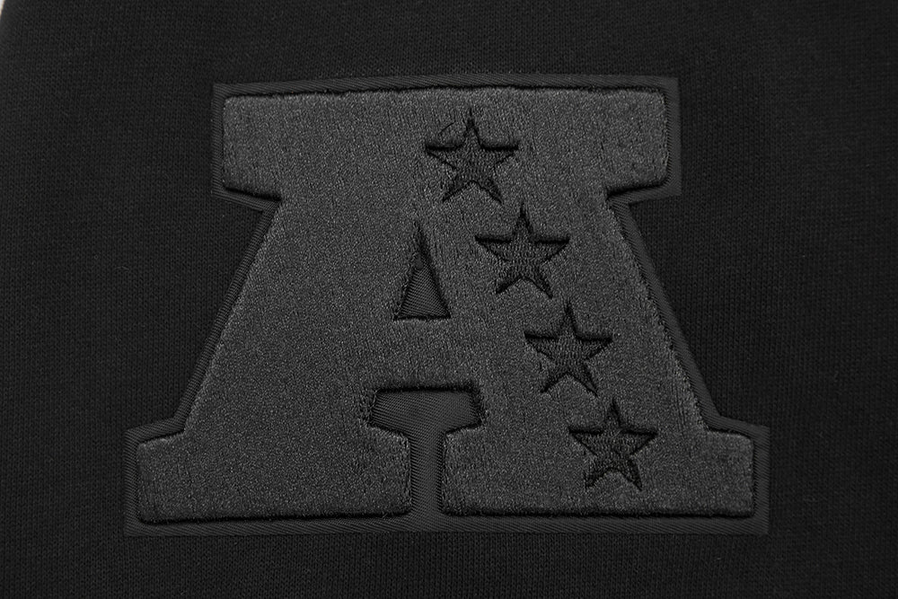 NFL PITTSBURGH STEELERS NEUTRAL CHANDAIL À COL ROND EN MOLLETON À ÉPAULES TOMBANTES (NOIR)