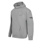 NFL PITTSBURGH STEELERS NEUTRAL CHANDAIL À CAPUCHON À ÉPAULES TOMBANTES POUR HOMME (GRIS CHINÉ FONCÉ)
