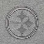 NFL PITTSBURGH STEELERS NEUTRAL CHANDAIL À CAPUCHON À ÉPAULES TOMBANTES POUR HOMME (GRIS CHINÉ FONCÉ)