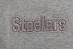 NFL PITTSBURGH STEELERS NEUTRAL CHANDAIL À CAPUCHON À ÉPAULES TOMBANTES POUR HOMME (GRIS CHINÉ FONCÉ)