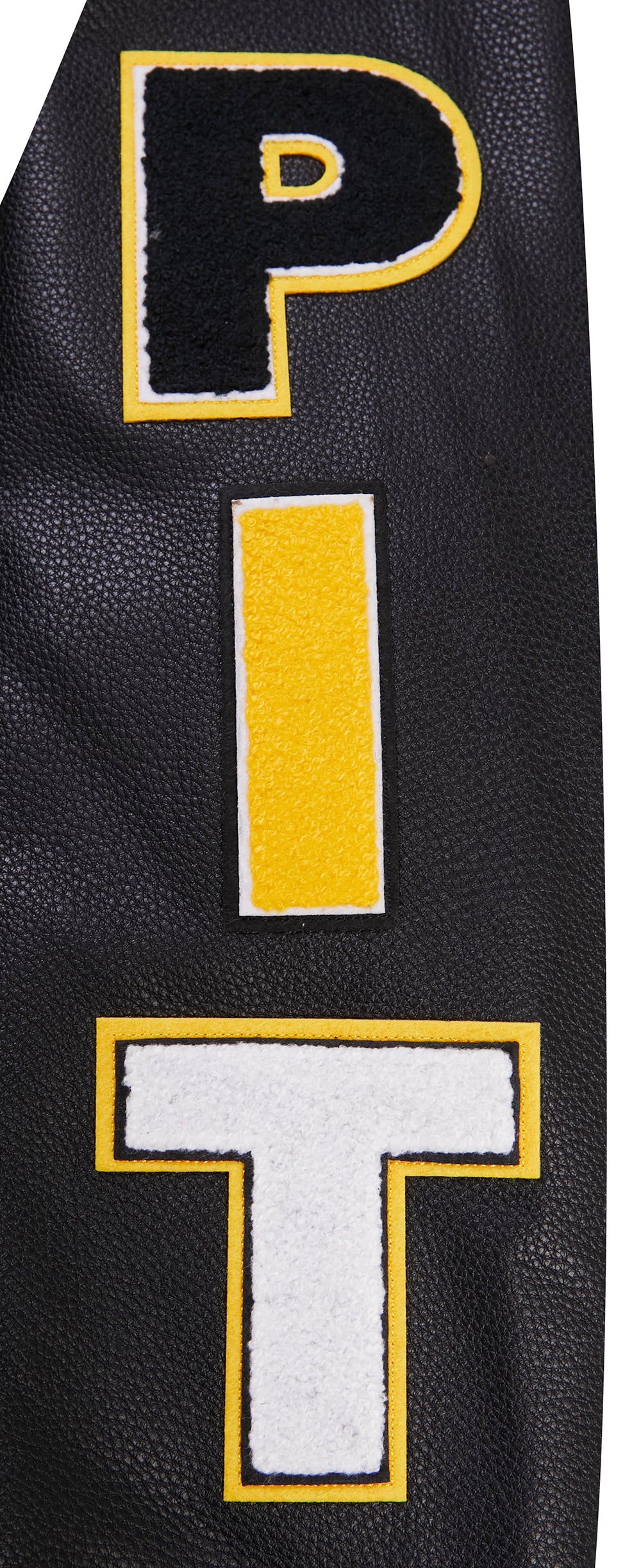 NFL PITTSBURGH STEELERS CLASSIC BLOUSON COLLÉGIAL EN LAINE POUR HOMME (NOIR/BLANC)