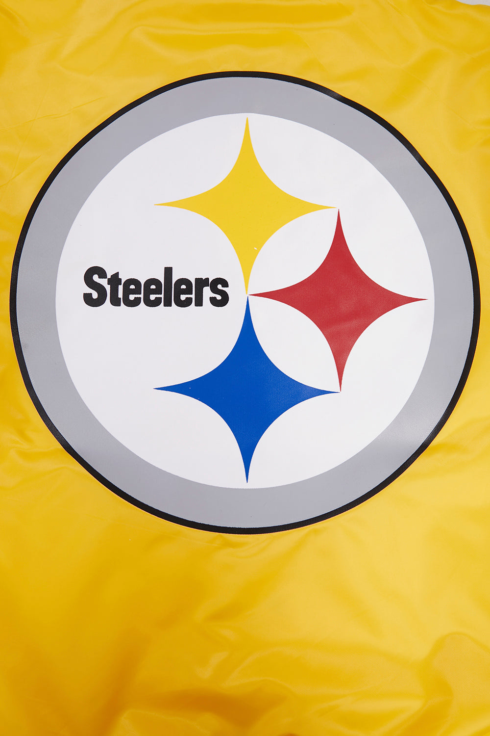 NFL PITTSBURGH STEELERS BLOUSON EN SATIN À GRAND LOGO POUR HOMME (JAUNE)
