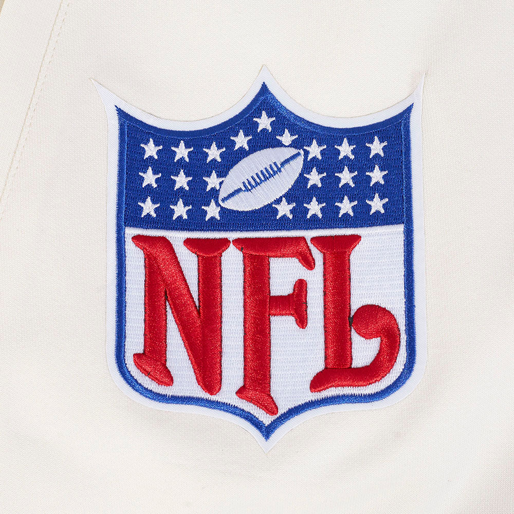 NFL PITTSBURGH STEELERS BLOUSON RÉTRO PRO GAME DAY (COQUILLE D'ŒUF/TAUPE/COQUILLE D'ŒUF)
