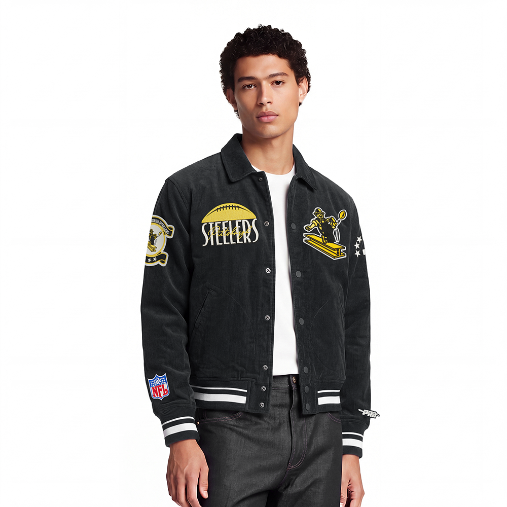 NFL PITTSBURGH STEELERS ORIGINAL PLAYERS BLOUSON POUR HOMME (NOIR)