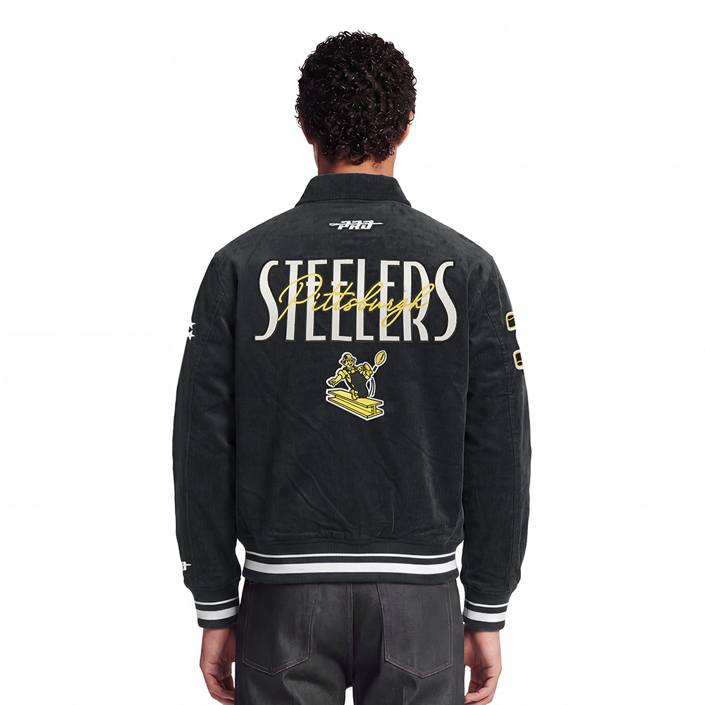 NFL PITTSBURGH STEELERS ORIGINAL PLAYERS BLOUSON POUR HOMME (NOIR)