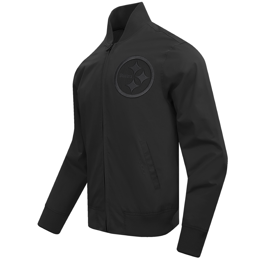 NFL PITTSBURGH STEELERS NEUTRAL MEN'S  TWILL JACKET (BLACK)