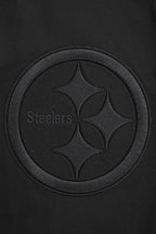 NFL PITTSBURGH STEELERS NEUTRAL MEN'S  TWILL JACKET (BLACK)