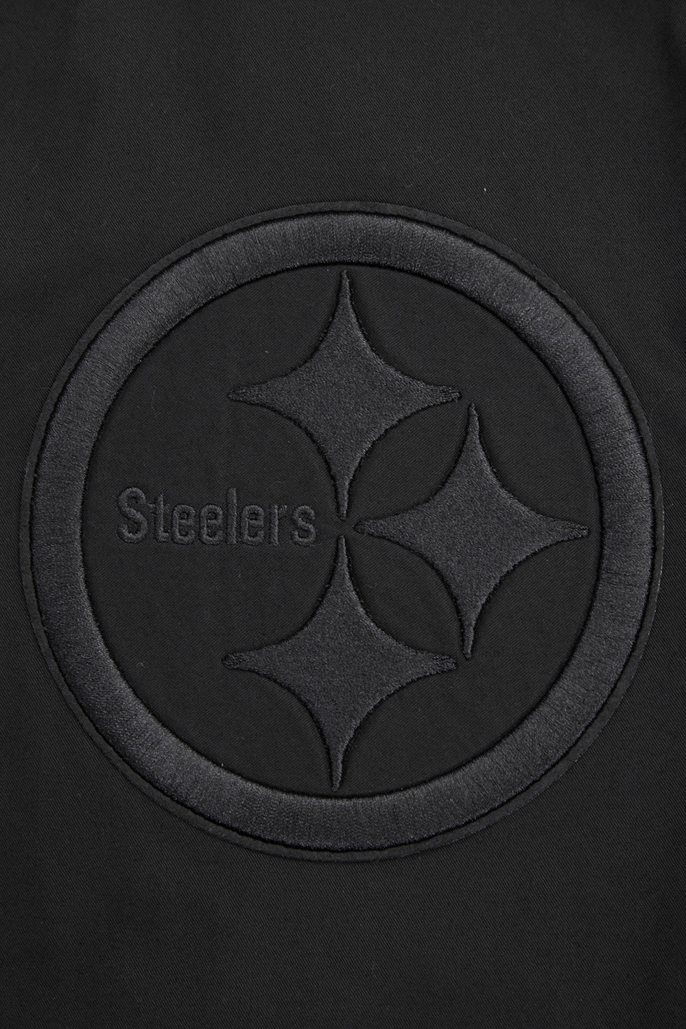 NFL PITTSBURGH STEELERS NEUTRAL MEN'S  TWILL JACKET (BLACK)