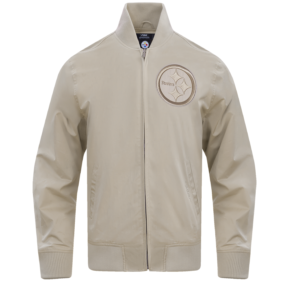 NFL PITTSBURGH STEELERS NEUTRAL BLOUSON EN SERGÉ POUR HOMME (TAUPE)