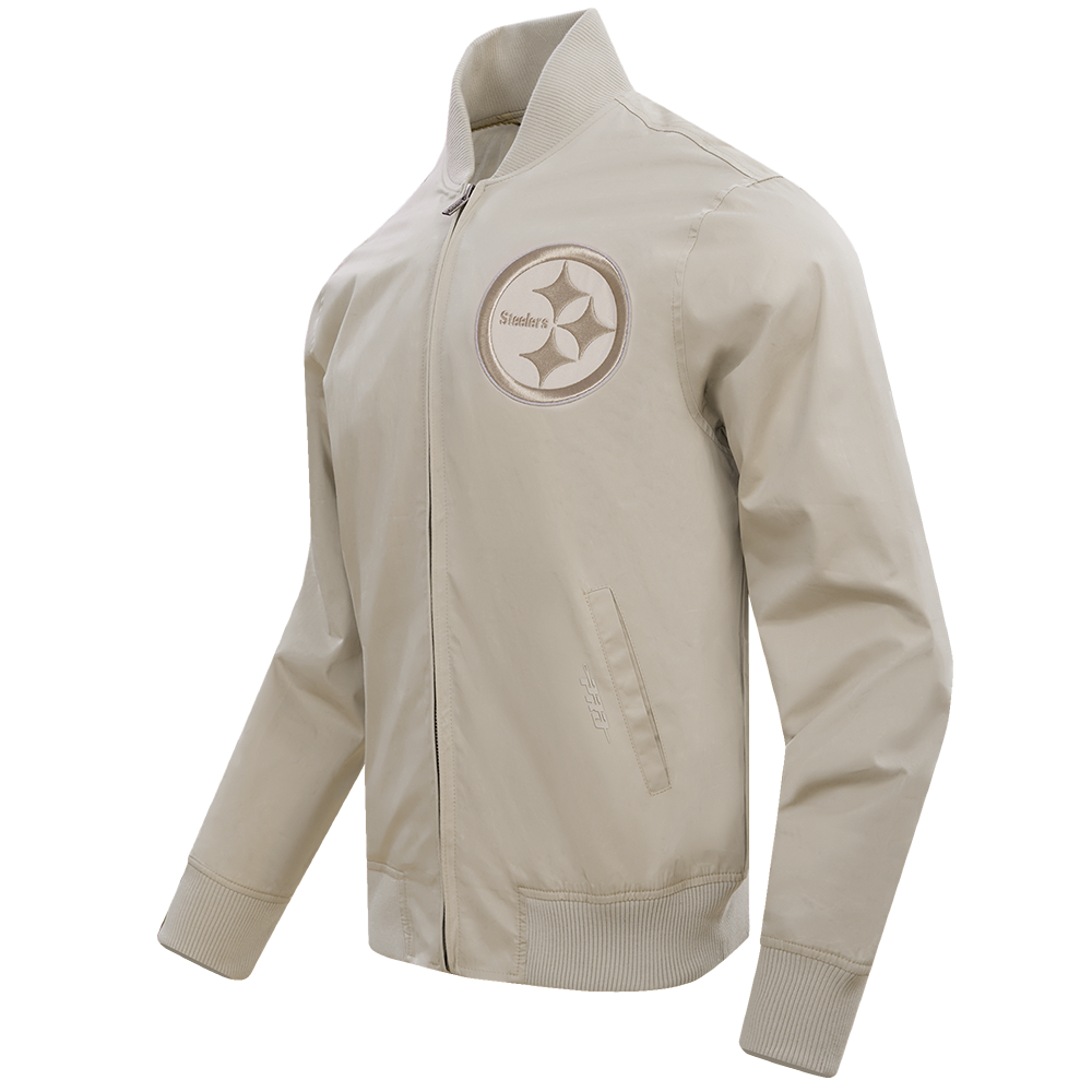 NFL PITTSBURGH STEELERS NEUTRAL BLOUSON EN SERGÉ POUR HOMME (TAUPE)
