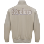 NFL PITTSBURGH STEELERS NEUTRAL MEN'S  TWILL JACKET (TAUPE)