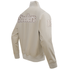 NFL PITTSBURGH STEELERS NEUTRAL MEN'S  TWILL JACKET (TAUPE)