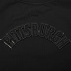 NFL PITTSBURGH STEELERS TRIPLE BLACK WOMEN'S SJ BOXY TEE (TRIPLE BLACK WOMEN'S)