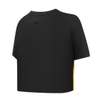 NFL PITTSBURGH STEELERS RETRO CLASSIC T-SHIRT À COUPE CARRÉE POUR FEMME (NOIR)