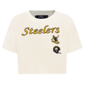 NFL PITTSBURGH STEELERS RETRO CLASSIC T-SHIRT À COUPE CARRÉE POUR FEMME (COQUILLE D'ŒUF)