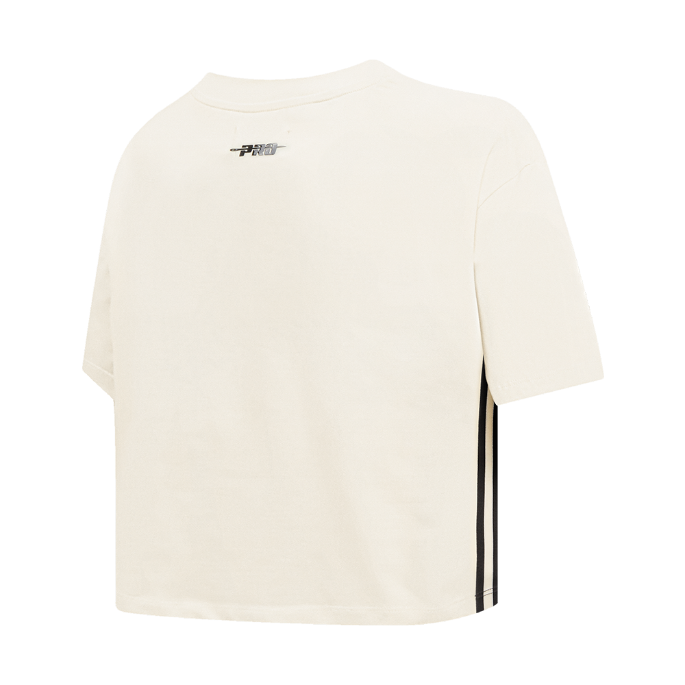 NFL PITTSBURGH STEELERS RETRO CLASSIC T-SHIRT À COUPE CARRÉE POUR FEMME (COQUILLE D'ŒUF)