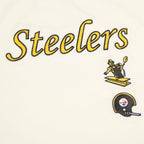NFL PITTSBURGH STEELERS RETRO CLASSIC T-SHIRT À COUPE CARRÉE POUR FEMME (COQUILLE D'ŒUF)
