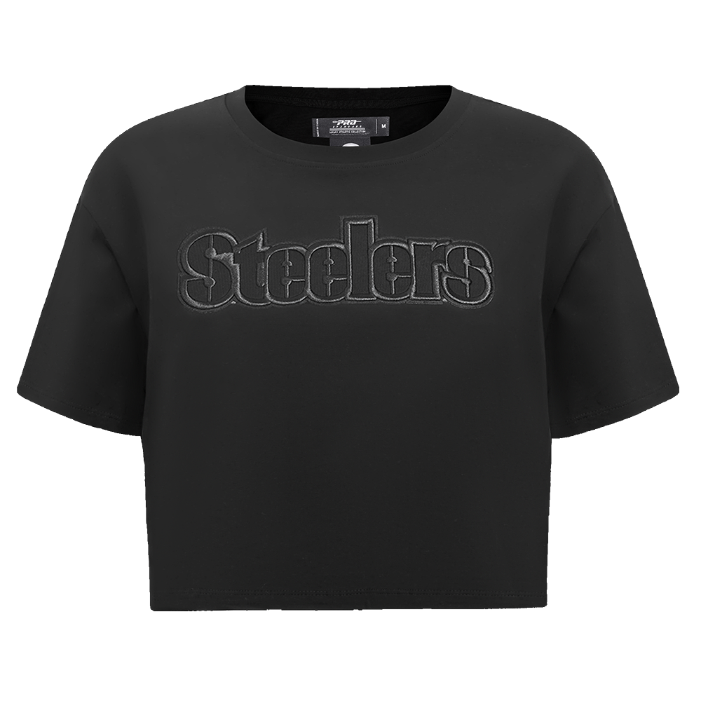 NFL PITTSBURGH STEELERS NEUTRAL T-SHIRT À COUPE CARRÉE POUR FEMME (NOIR)