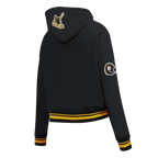 NFL PITTSBURGH STEELERS RETRO CLASSIC CHANDAIL À CAPUCHON COURT POUR FEMME (NOIR/JAUNE)