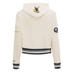 NFL PITTSBURGH STEELERS RETRO CLASSIC CHANDAIL À CAPUCHON COURT POUR FEMME (COQUILLE D'ŒUF/NOIR)