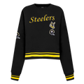 NFL PITTSBURGH STEELERS RETRO CLASSIC CHANDAIL À COL ROND POUR FEMME (NOIR/JAUNE)