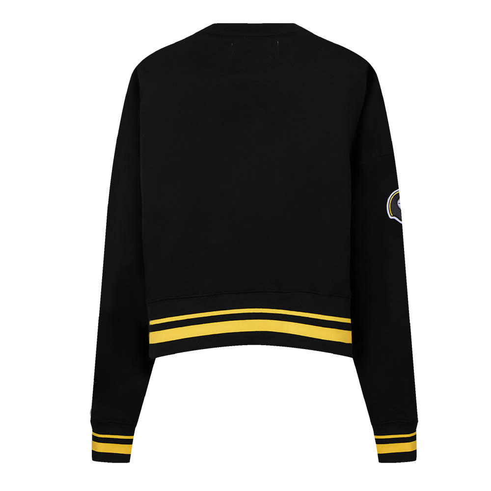 NFL PITTSBURGH STEELERS RETRO CLASSIC CHANDAIL À COL ROND POUR FEMME (NOIR/JAUNE)