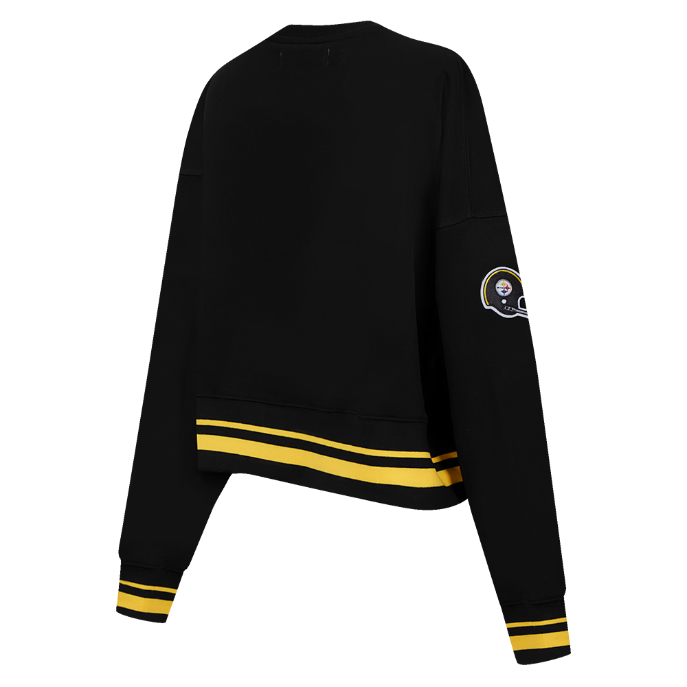NFL PITTSBURGH STEELERS RETRO CLASSIC CHANDAIL À COL ROND POUR FEMME (NOIR/JAUNE)