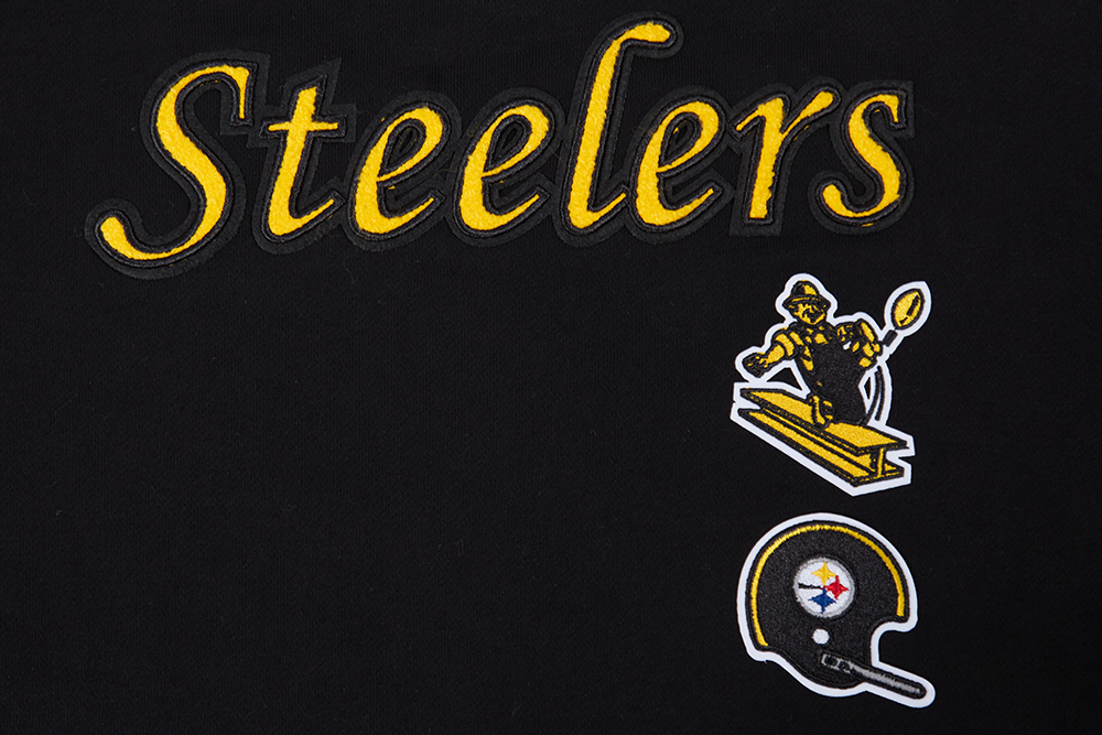 NFL PITTSBURGH STEELERS RETRO CLASSIC CHANDAIL À COL ROND POUR FEMME (NOIR/JAUNE)