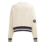 NFL PITTSBURGH STEELERS RETRO CLASSIC CHANDAIL À COL ROND POUR FEMME (COQUILLE D'ŒUF/NOIR)