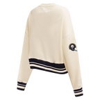 NFL PITTSBURGH STEELERS RETRO CLASSIC CHANDAIL À COL ROND POUR FEMME (COQUILLE D'ŒUF/NOIR)