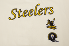 NFL PITTSBURGH STEELERS RETRO CLASSIC CHANDAIL À COL ROND POUR FEMME (COQUILLE D'ŒUF/NOIR)