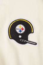 NFL PITTSBURGH STEELERS RETRO CLASSIC CHANDAIL À COL ROND POUR FEMME (COQUILLE D'ŒUF/NOIR)