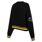 NFL PITTSBURGH STEELERS CHANDAIL À COL ROND MASHUP CÔTELÉ POUR FEMME (NOIR/JAUNE)