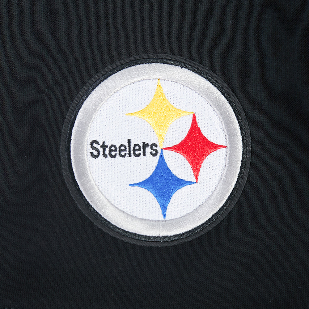 NFL PITTSBURGH STEELERS T.J. WATT #90 CLASSIC PNN CHANDAIL À COL ROND EN MOLLETON POUR FEMME (NOIR)