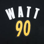 NFL PITTSBURGH STEELERS T.J. WATT #90 CLASSIC PNN CHANDAIL À COL ROND EN MOLLETON POUR FEMME (NOIR)