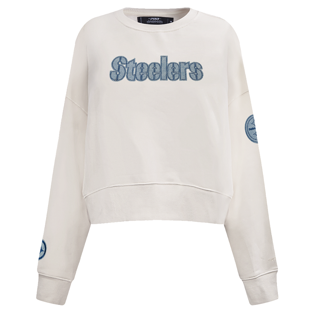 NFL PITTSBURGH STEELERS VARSITY BLUES CHANDAIL À COL ROND POUR FEMME (LIN)