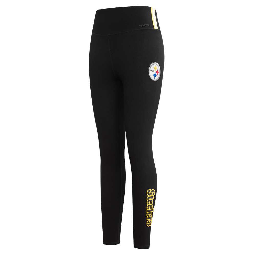 NFL PITTSBURGH STEELERS CLASSIC WOMEN'S JERSEY LEGGING (BLACK)
