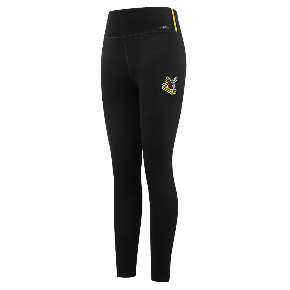 NFL PITTSBURGH STEELERS RETRO CLASSIC LEGGING EN JERSEY POUR FEMME (NOIR)
