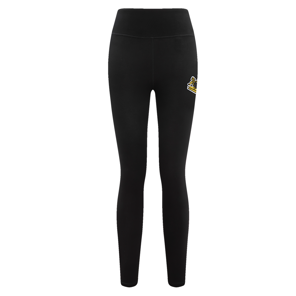 NFL PITTSBURGH STEELERS RETRO CLASSIC WOMEN'S JERSEY LEGGING (BLACK)