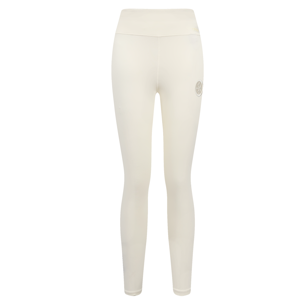 NFL PITTSBURGH STEELERS NEUTRAL WOMEN'S JERSEY LEGGING (EGGSHELL)
