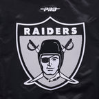 NFL OAKLAND RAIDERS RETRO CLASSICS MANTEAU POUR HOMME (NOIR/GRIS)