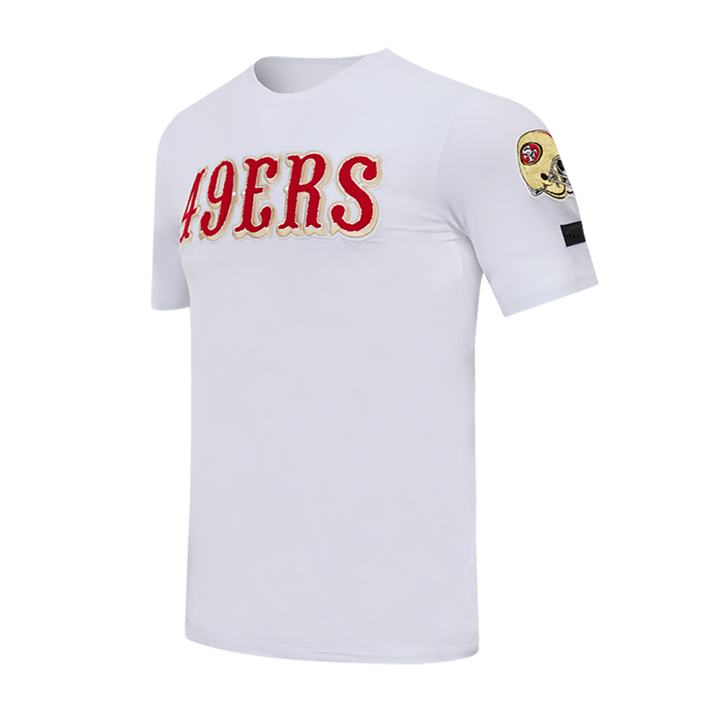 NFL SAN FRANCISCO 49ERS CLASSIC CHENILLE MEN'S TEE (WHITE)