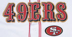 NFL SAN FRANCISCO 49ERS CLASSIC MESH MEN'S BUTTON DOWN SHIRT (WHITE/RED)