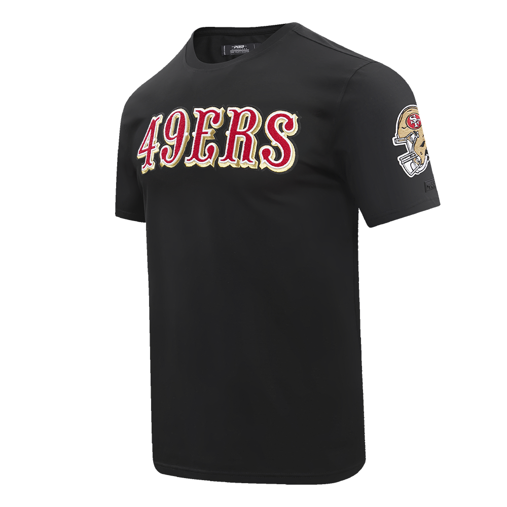 NFL SAN FRANCISCO 49ERS CLASSIC CHENILLE   TEE (BLACK)