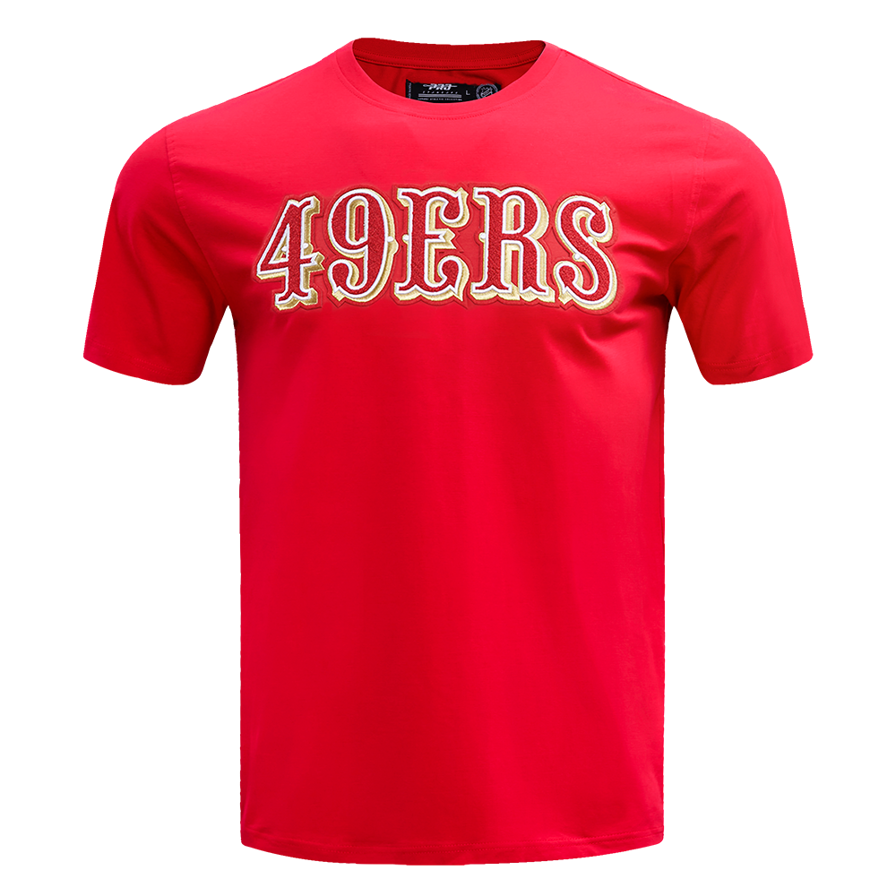 NFL SAN FRANCISCO 49ERS CLASSIC CHENILLE   TEE (RED)
