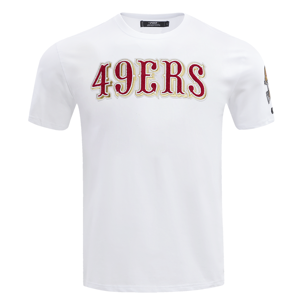 NFL SAN FRANCISCO 49ERS CLASSIC CHENILLE T-SHIRT (BLANC)
