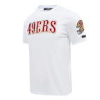NFL SAN FRANCISCO 49ERS CLASSIC CHENILLE T-SHIRT (BLANC)
