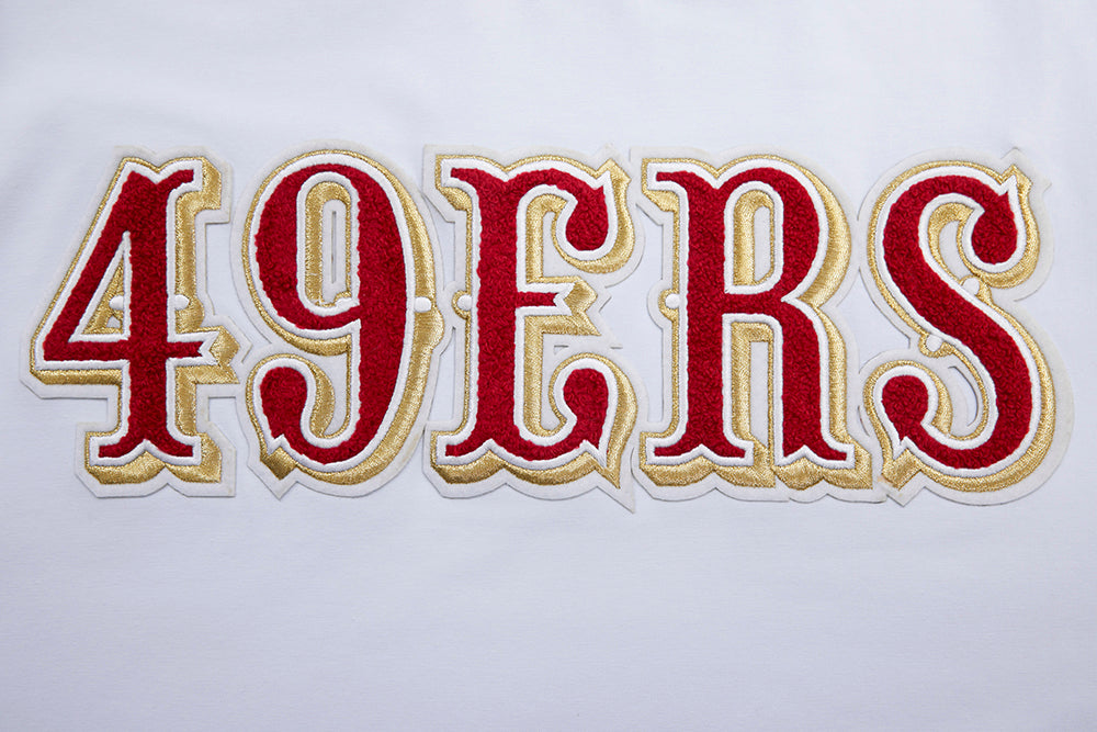 NFL SAN FRANCISCO 49ERS CLASSIC CHENILLE T-SHIRT (BLANC)