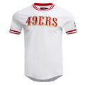 NFL SAN FRANCISCO 49ERS CLASSIC CHENILLE DOUBLE KNIT TEE (WHITE)