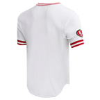 NFL SAN FRANCISCO 49ERS CLASSIC CHENILLE DOUBLE KNIT TEE (WHITE)